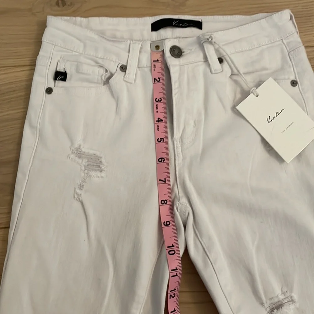 VICI KanCan white distressed skinny jeans